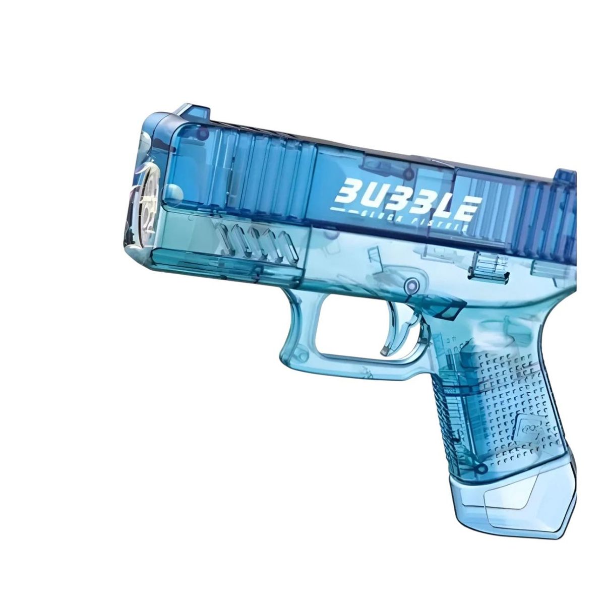 GENERICO - Pistola Burbuja Con 6 Orificios Burbujero Juguete Para Niños Azul