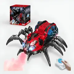 SPIDER MAN - Araña Controlada Distancia Con Luces Led Sonido y Vapor