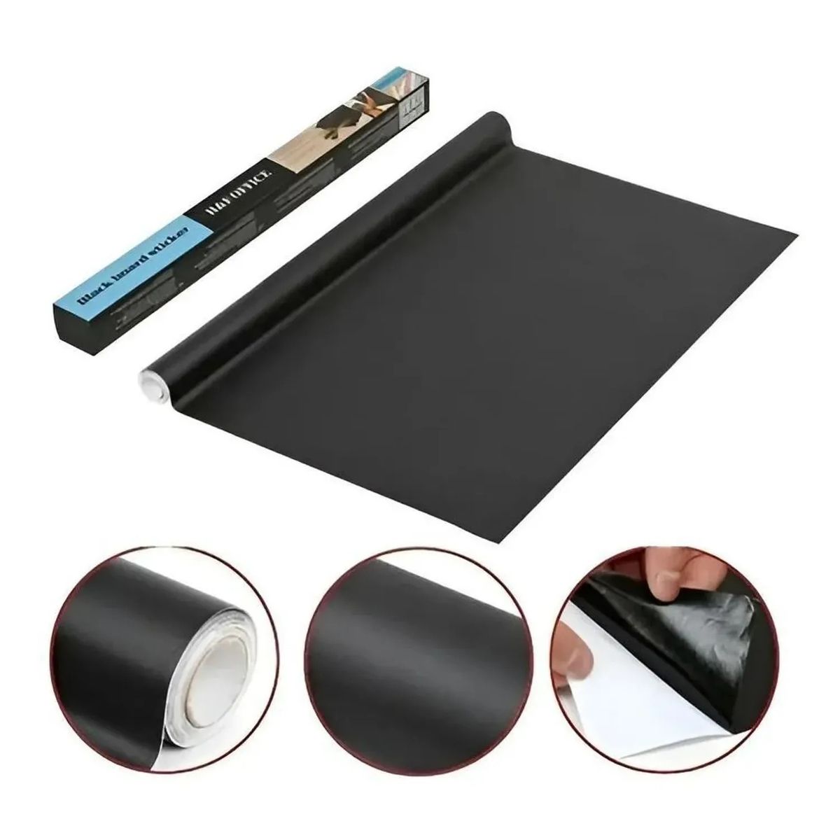 MOVI - PIZARRA ADHESIVA NEGRA CON TIZA