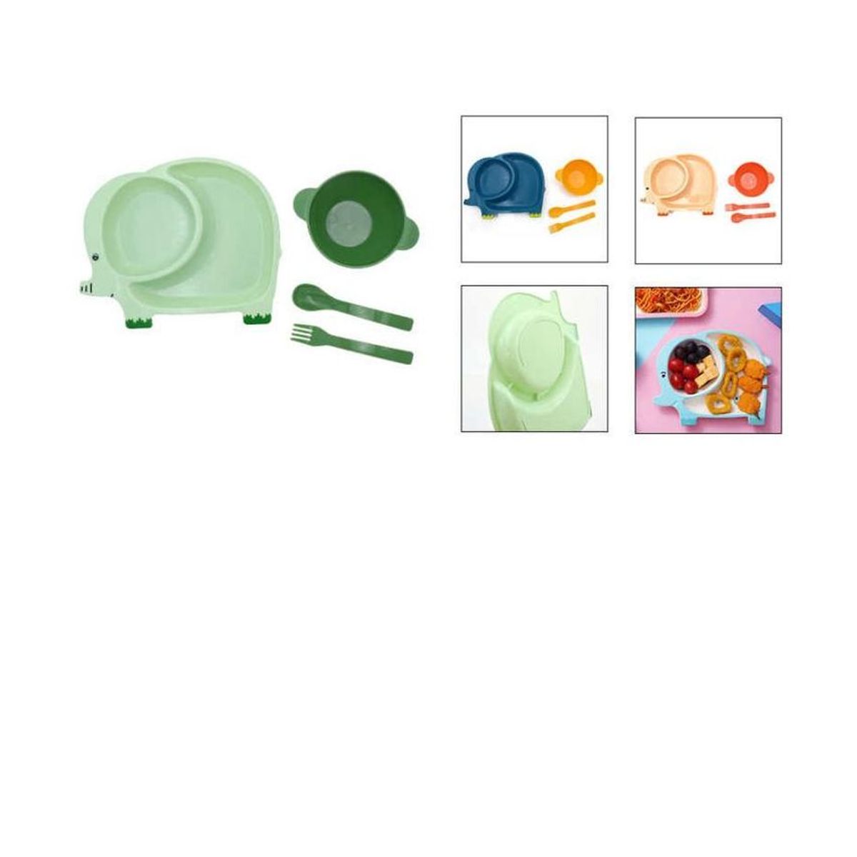 GENERICO - Plato Con Cubiertos tenedor Y Cuchara