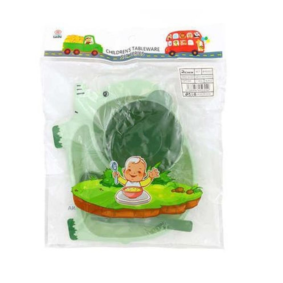 GENERICO - Plato Con Cubiertos tenedor Y Cuchara