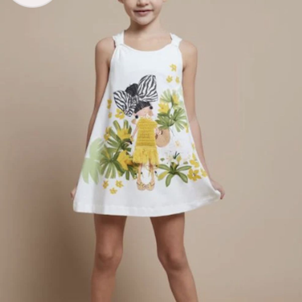 MAYORAL - Vestido estampado lazo niña
