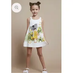 MAYORAL - Vestido estampado lazo niña