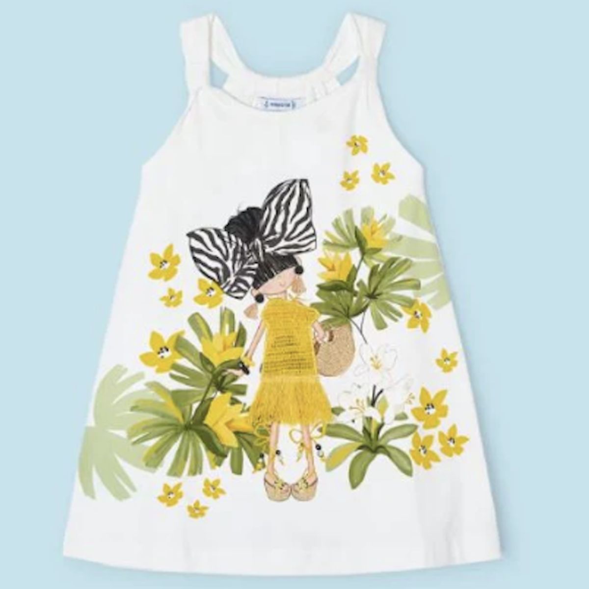 MAYORAL - Vestido estampado lazo niña