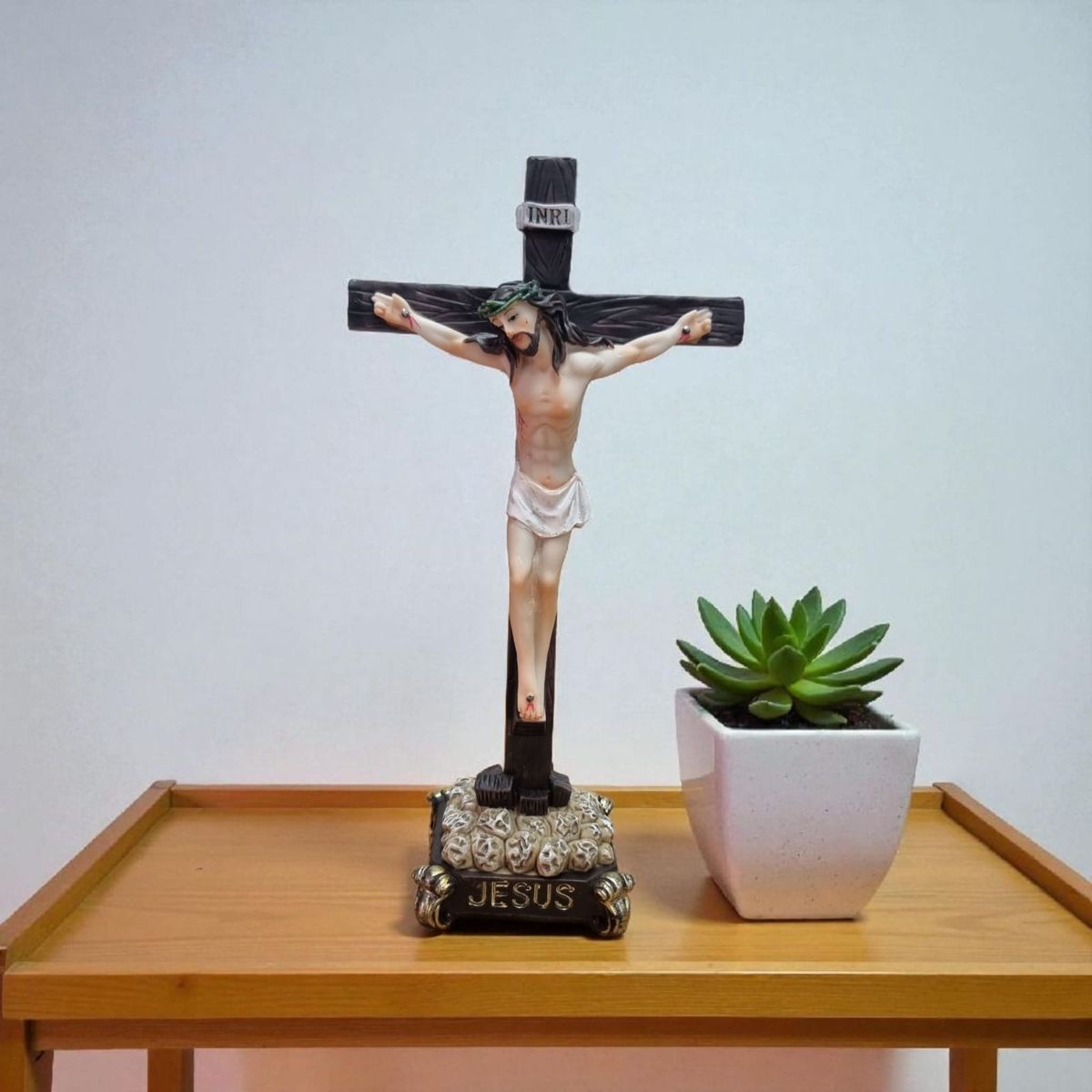 GENERICO - Crucifijo De Mesa Jesucristo 27 Cm