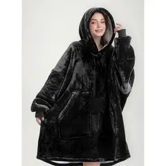 MOVI - Polerón Sherpa Oversize con Capucha Tipo Huggle Talla Única