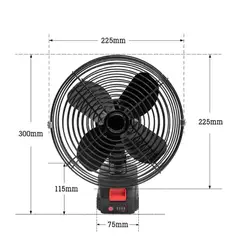 GENERICO - Ventilador Portátil Pila Recargable Hogar Escritorio Camping
