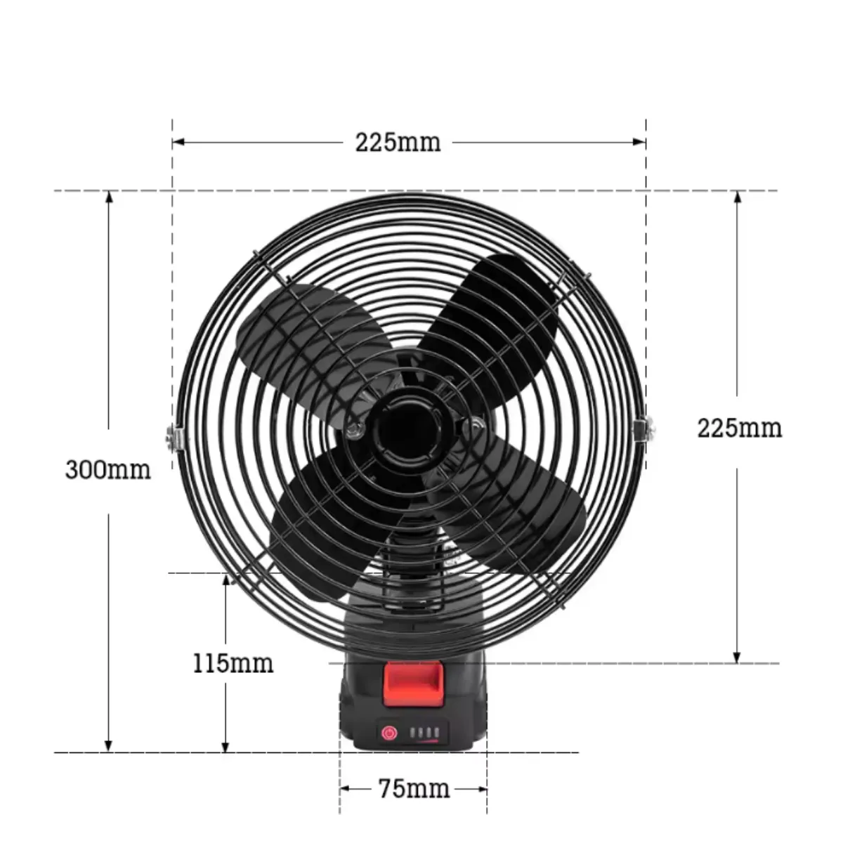 GENERICO - Ventilador Portátil Pila Recargable Hogar Escritorio Camping