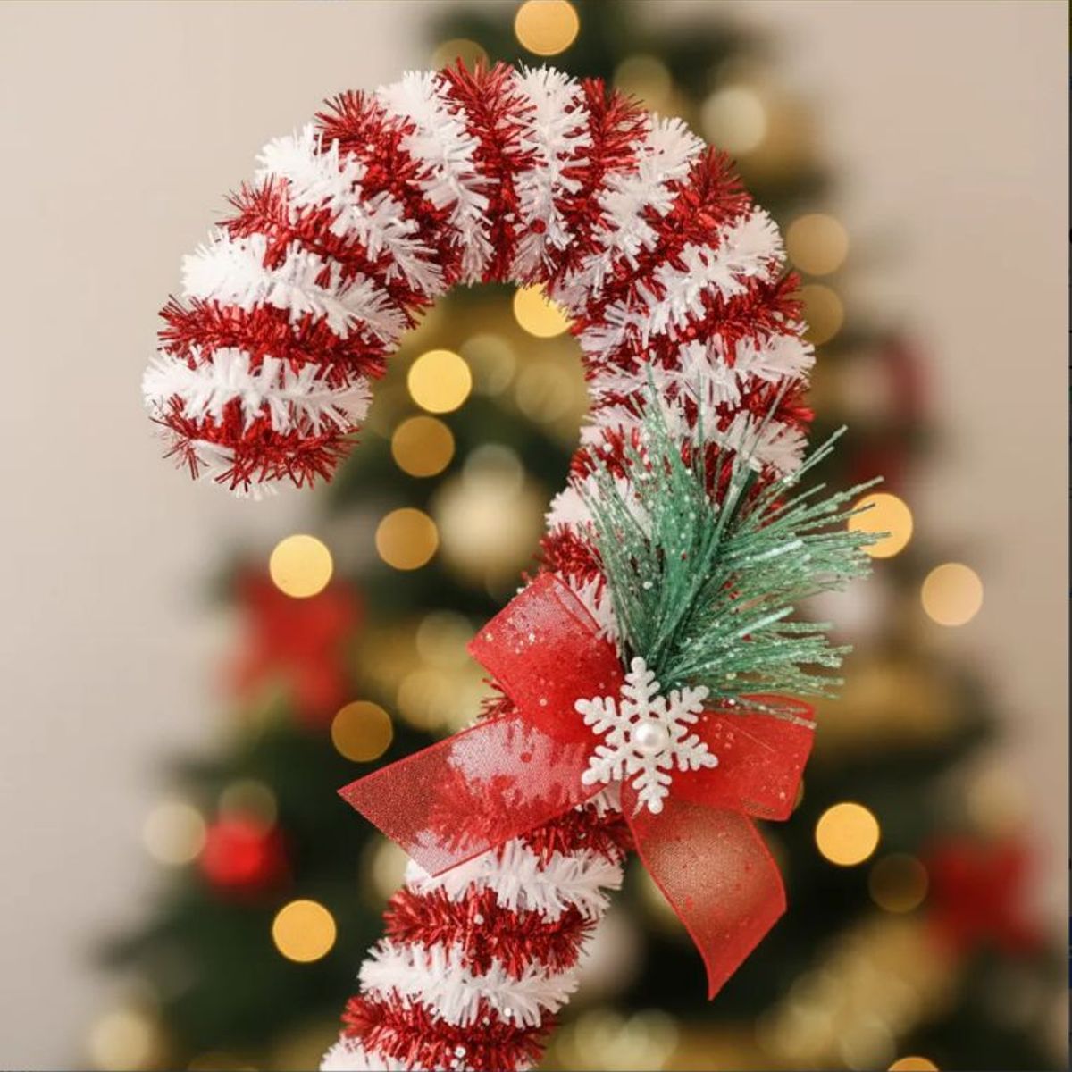 GENERICO - Colgante Baston Navideño 12pcs