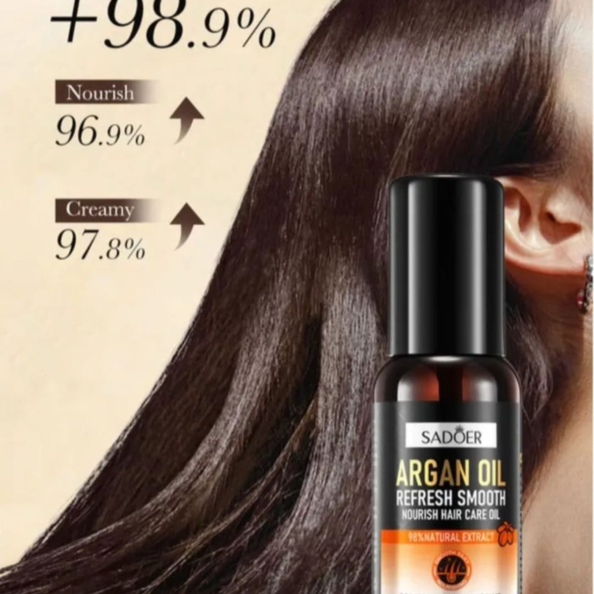 GENERICO - Aceite De Argán Reparación Profunda  Brillo y Suavidad