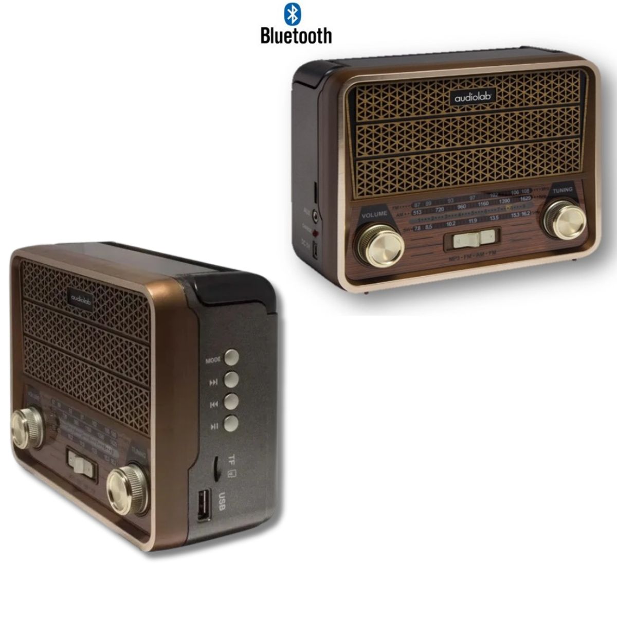 AUDIOLAB - Radio Retro Audiolab Mini Bluetooth AM FM SW USB SD