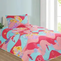 CUBRECAMA QUILT INFANTIL SIRENAS HOTPRESS KIDS 1.5 PLAZA