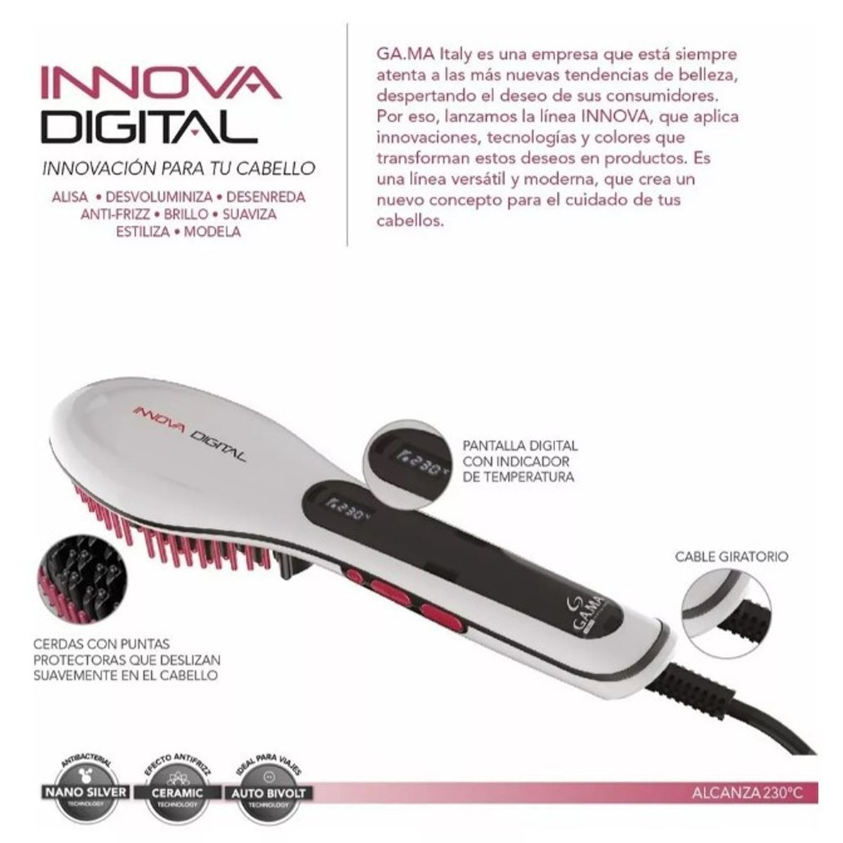 GAMA - CEPILLO ALISADOR GAMA INNOVA DIGITAL