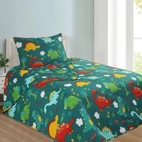 CUBRECAMA QUILT INFANTIL DINOSAURIOS HOTPRESS KIDS 1.5 PLAZA