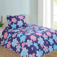 CUBRECAMA QUILT INFANTIL FLORES HOTPRESS KIDS 1.5 PLAZA