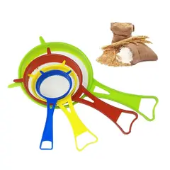 GENERICO - Set X4 Colador De Plastico Colador Escurridor Repostería