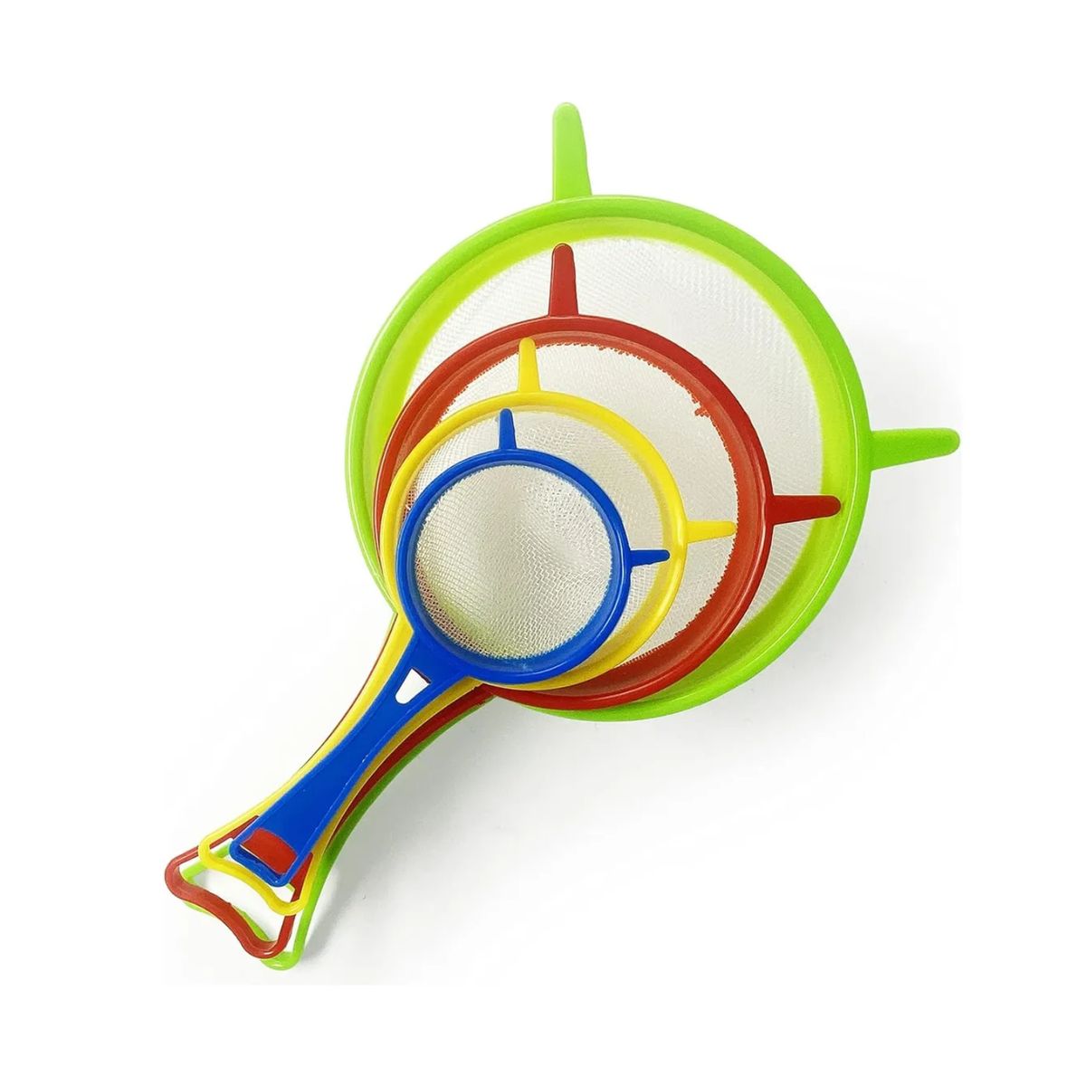 GENERICO - Set X4 Colador De Plastico Colador Escurridor Repostería