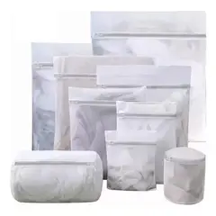 KINDA NICE - Set De 9 Blanco Malla Bolsa Para Lavar Ropa Lavadora