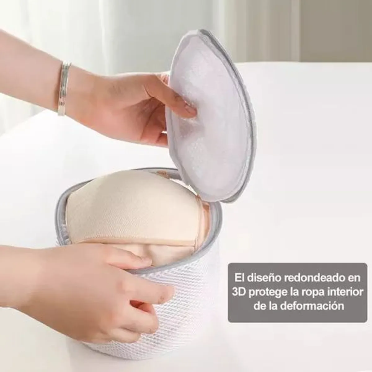 KINDA NICE - Set De 9 Blanco Malla Bolsa Para Lavar Ropa Lavadora