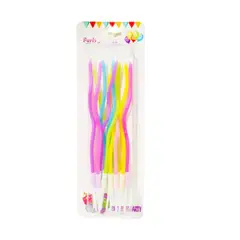 GENERICO - SET DE 12 VELAS DE COLORES