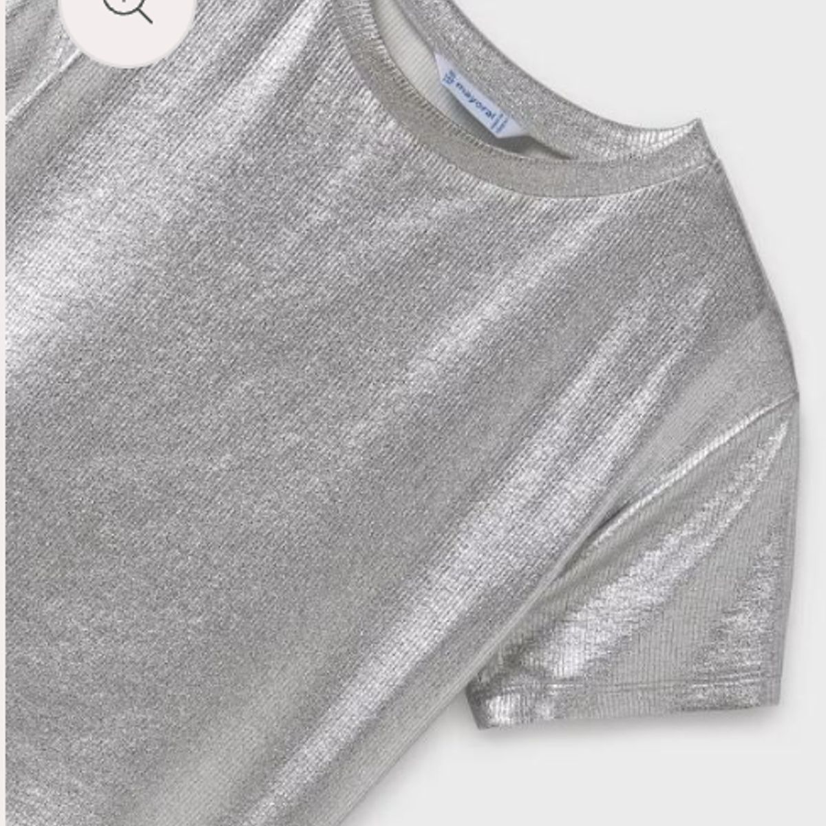 MAYORAL - Camiseta metalizada canalé chica