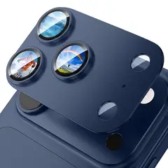 GENERICO - Lámina Cámara de Aluminio Para iPhone 17 Pro Max - Azul