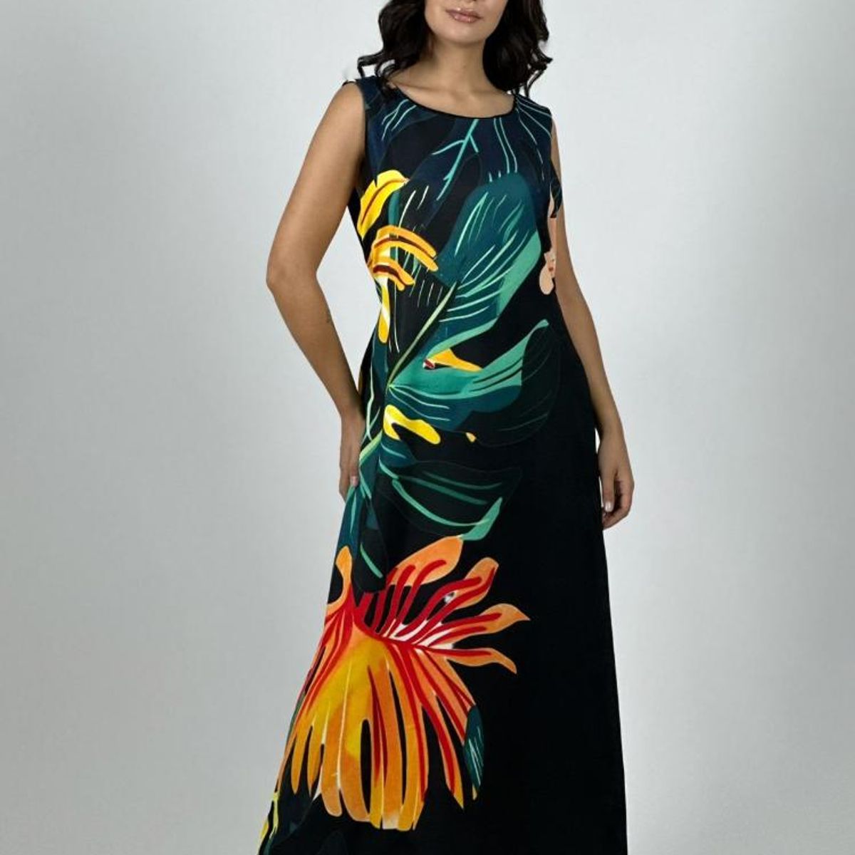 ENIGMATICA BOUTIQUE - Vestido Sublimado Hojas