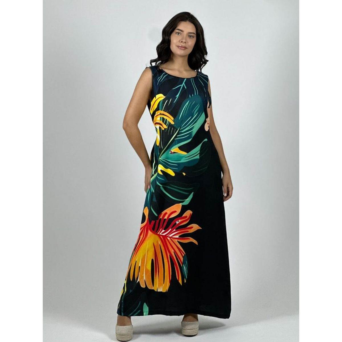 ENIGMATICA BOUTIQUE - Vestido Sublimado Hojas