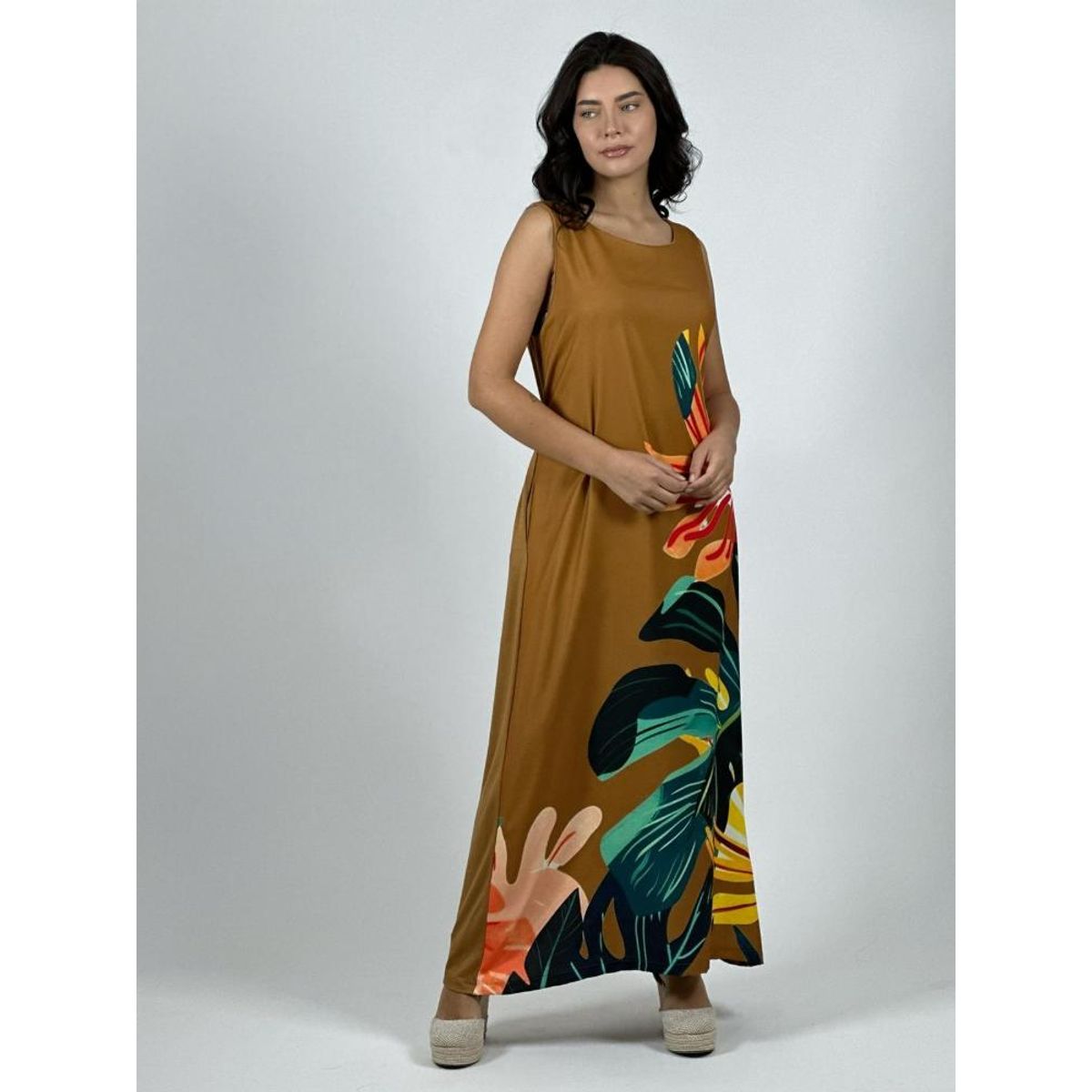 ENIGMATICA BOUTIQUE - Vestido Sublimado Hojas