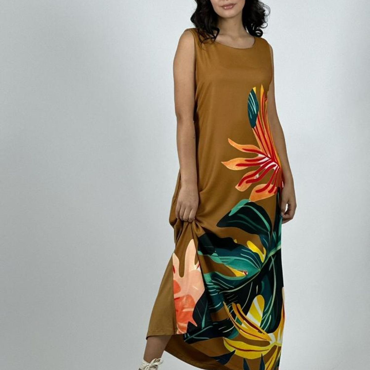 ENIGMATICA BOUTIQUE - Vestido Sublimado Hojas