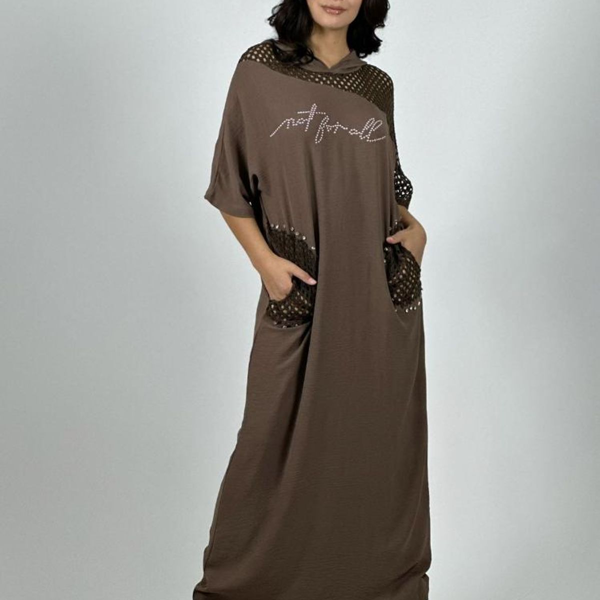 ENIGMATICA BOUTIQUE - Vestido Lino Largo Holgado