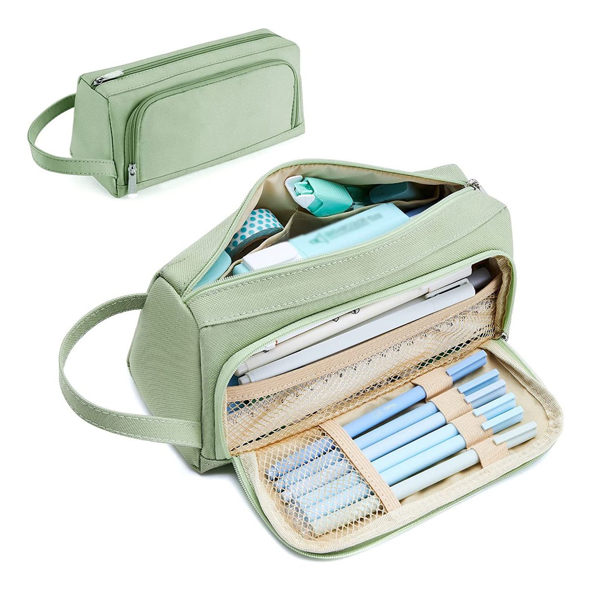 KINDA NICE - Estuche Organizador Para Lápices Gran Capacidad Tela Oxford