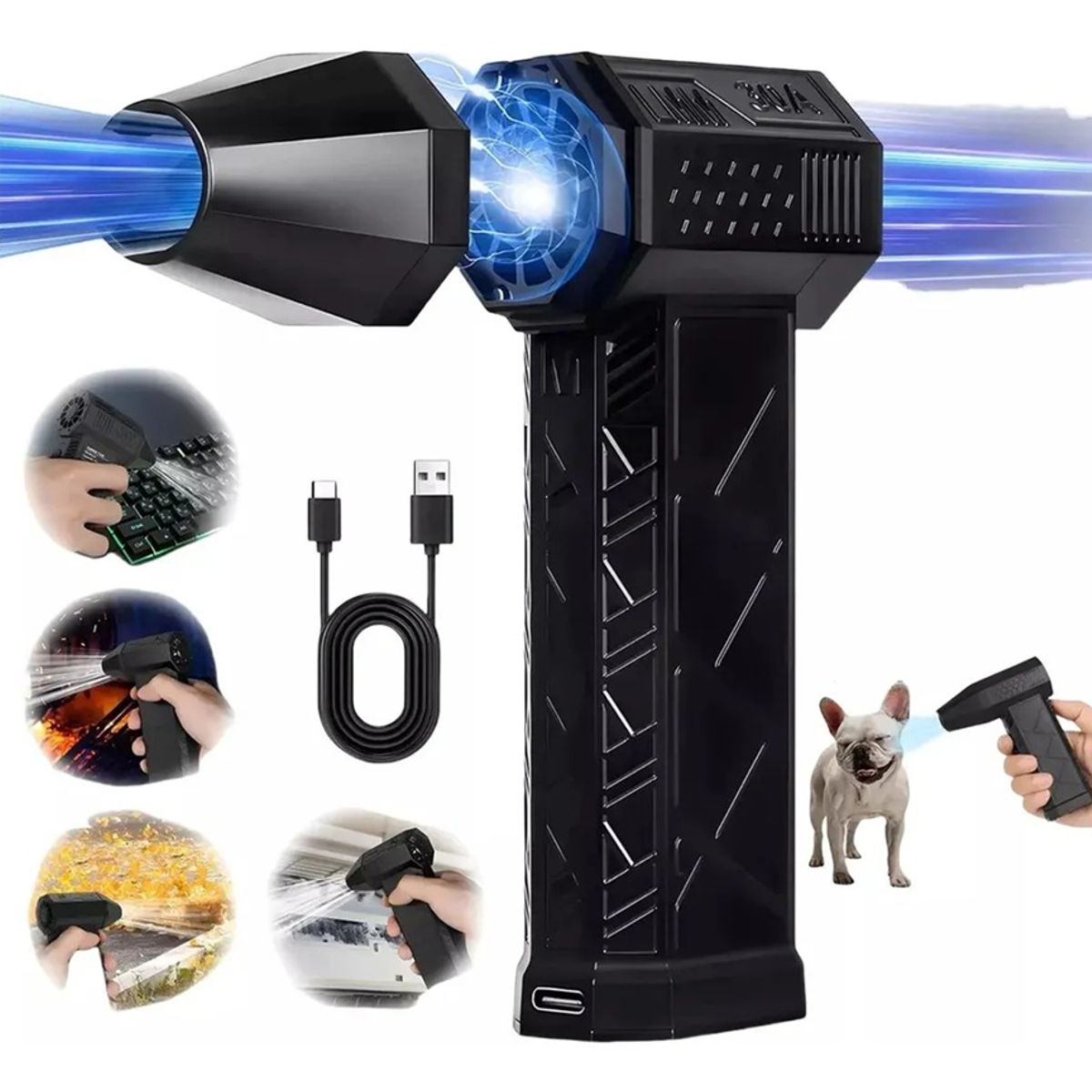 GENERICO - Mini Soplador Potente Ventilador Turbo De 130000 Rpm Jet