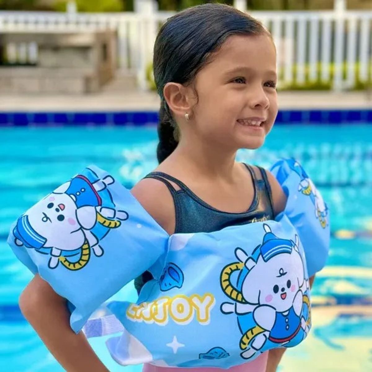 DEFENSOR FOREVER - Flotador Con Alitas para niñas, Chaleco de 2 A 6 Años diseño de Perrito.