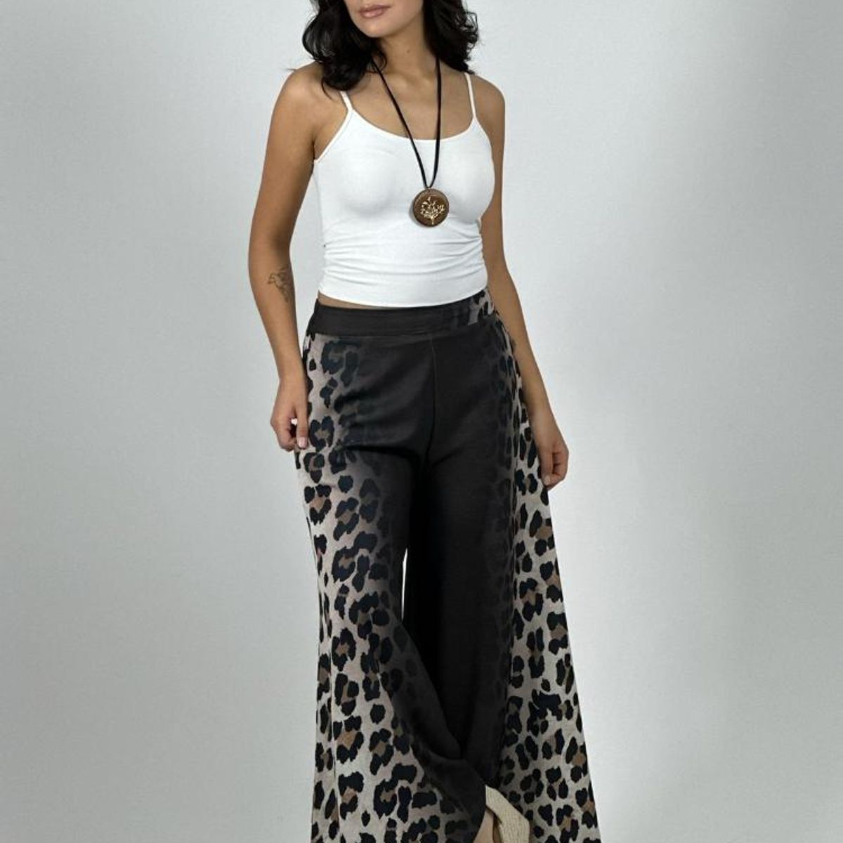 ENIGMATICA BOUTIQUE - Palazzo Crepé Degrade Costado Print