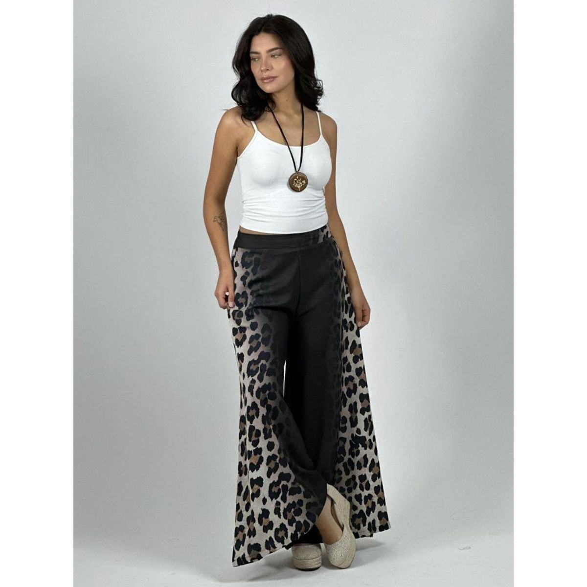 ENIGMATICA BOUTIQUE - Palazzo Crepé Degrade Costado Print