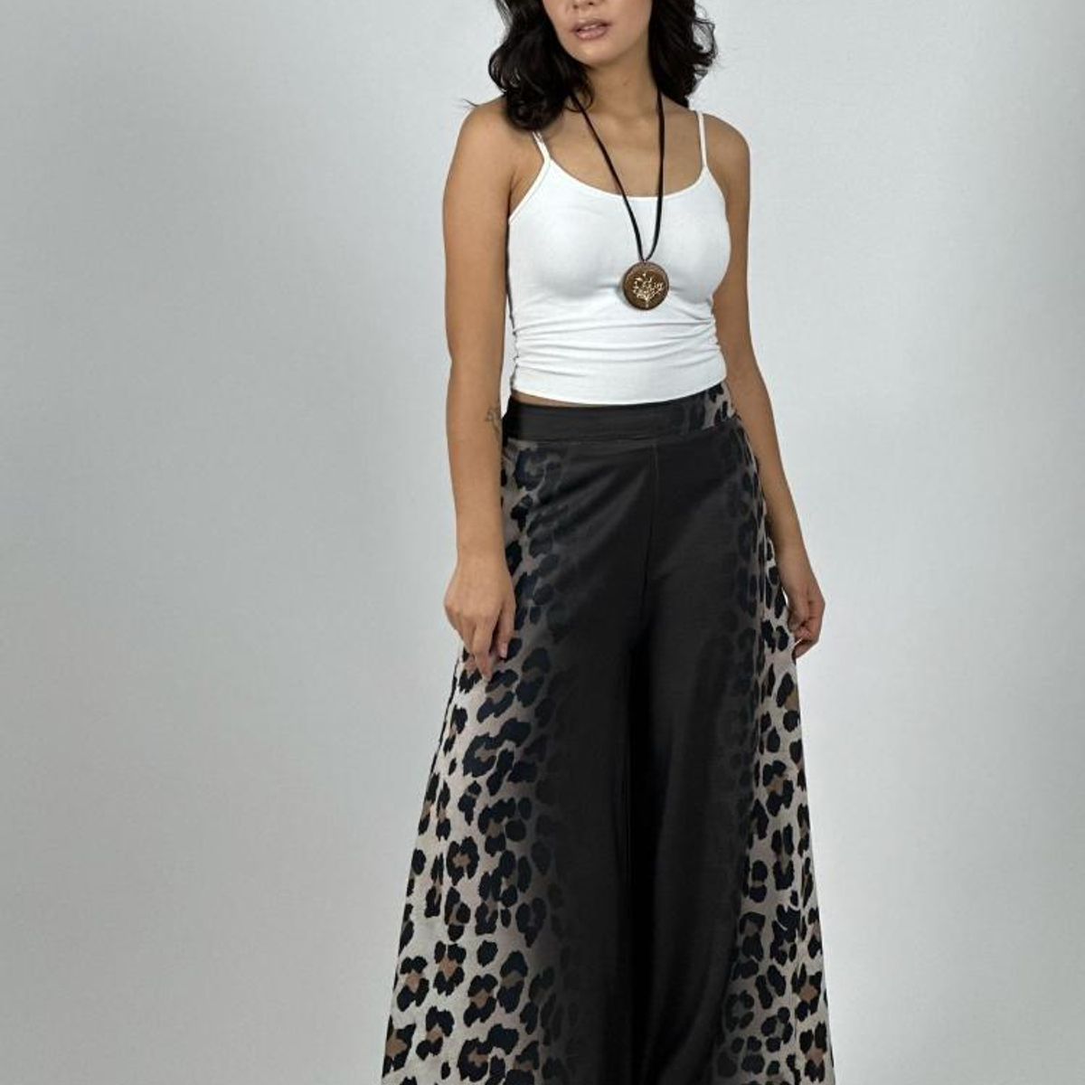 ENIGMATICA BOUTIQUE - Palazzo Crepé Degrade Costado Print