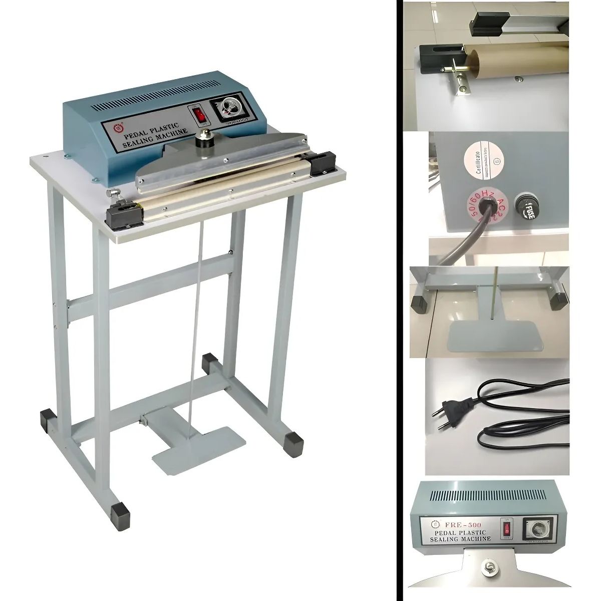 GENERICO - Selladora De Bolsas 50cm De Pie Con Pedestal Agua