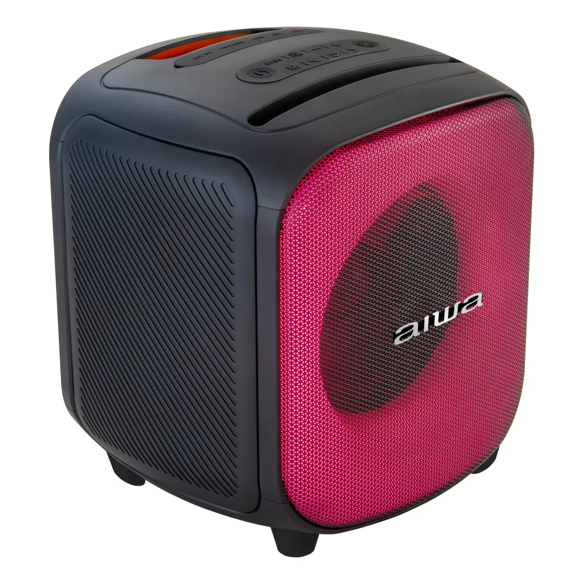 AIWA - PARLANTE PORTATIL BLUETOOTH CUBO 40W TWS LUZ RGB NEGRO AIWA AW-AB81