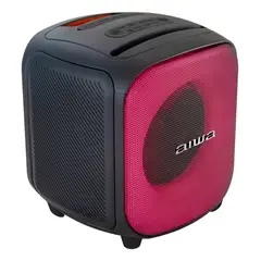 AIWA - PARLANTE PORTATIL BLUETOOTH CUBO 40W TWS LUZ RGB NEGRO AW-AB81