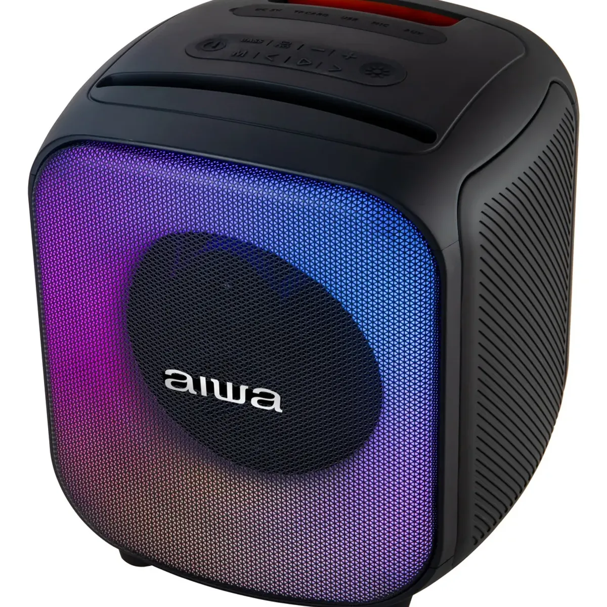AIWA - PARLANTE PORTATIL BLUETOOTH CUBO 40W TWS LUZ RGB NEGRO AIWA AW-AB81