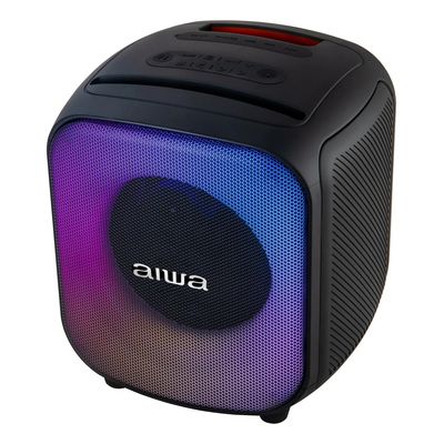 Imagen 2 del producto PARLANTE PORTATIL BLUETOOTH CUBO 40W TWS LUZ RGB NEGRO AW-AB81 Negro