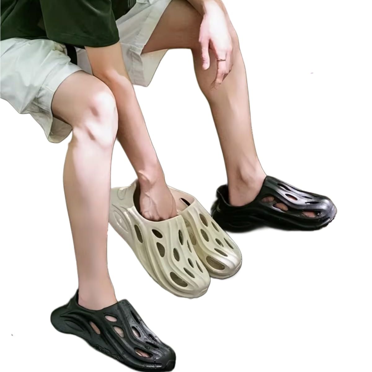 OMAS - Zapatillas Zueco  Hombre  EVA   Antideslizantes Zuecos Deportivos