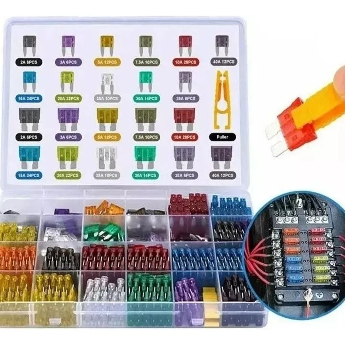 GENERICO - Kit 300pcs Fusibles Coche Automotriz Con Caja