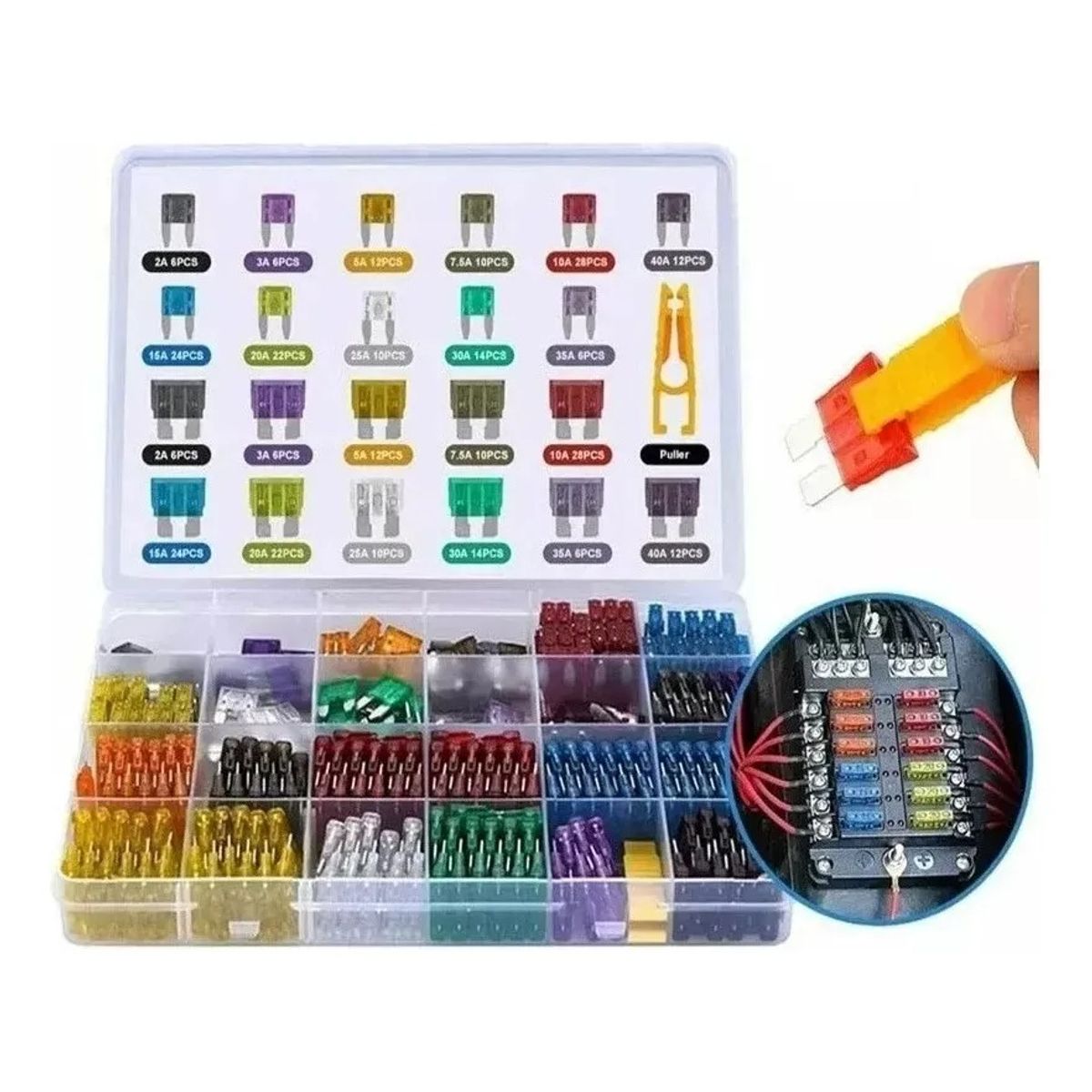 GENERICO - Kit 300pcs Fusibles Coche Automotriz Con Caja