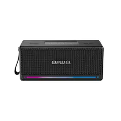 AIWA - PARLANTE PORTÁTIL BLUETOOTH VINTAGE 40W TWS LUZ RGB RADIO FM AW-Q6
