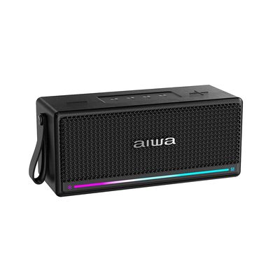 Imagen 2 del producto PARLANTE PORTÁTIL BLUETOOTH VINTAGE 40W TWS LUZ RGB RADIO FM AW-Q6 Negro