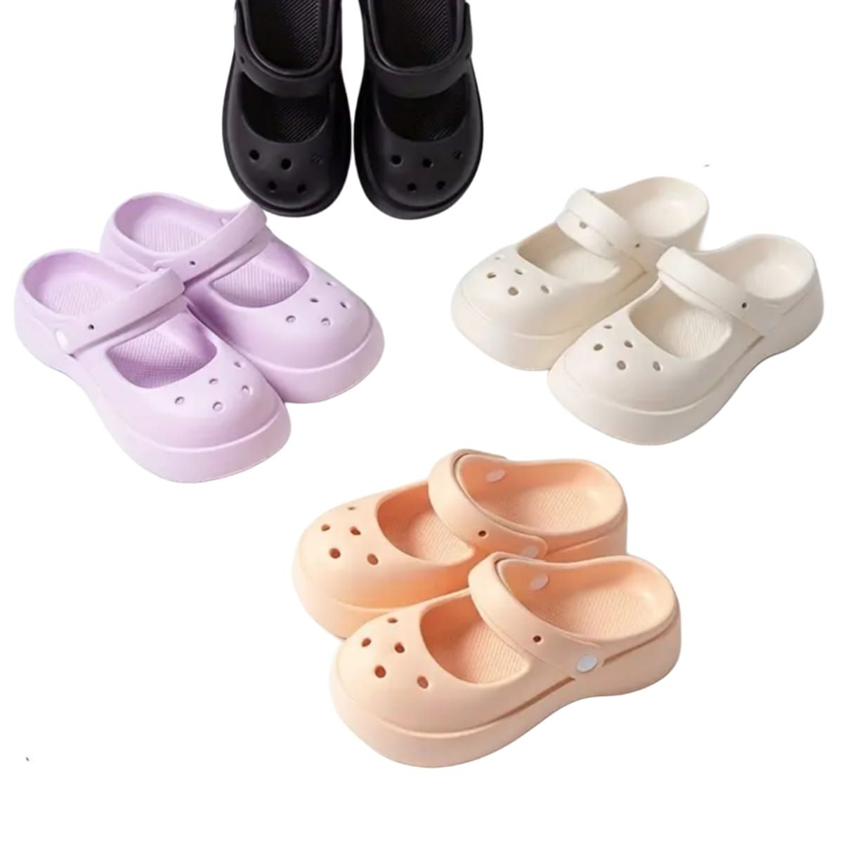 OMAS - Zuecos Plataforma Mary Jane Sandalias Zapatos Eva Antideslizantes