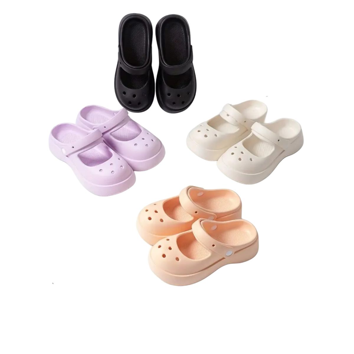 OMAS - Zuecos Plataforma Mary Jane Sandalias Zapatos Eva Antideslizantes
