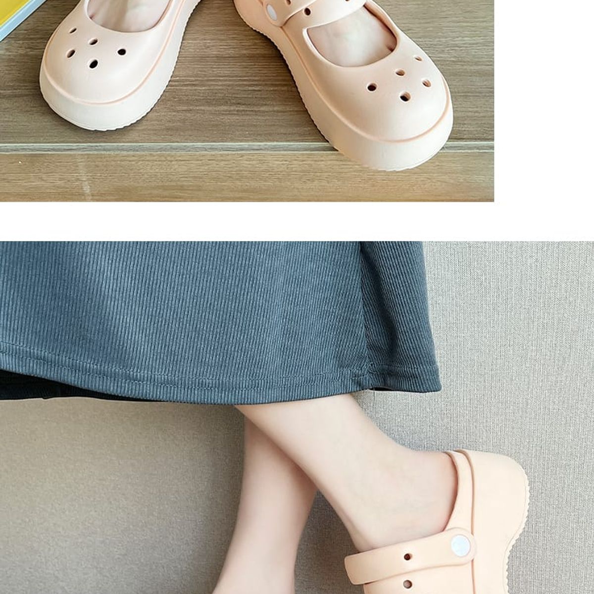 OMAS - Zuecos Plataforma Mary Jane Sandalias Zapatos Eva Antideslizantes